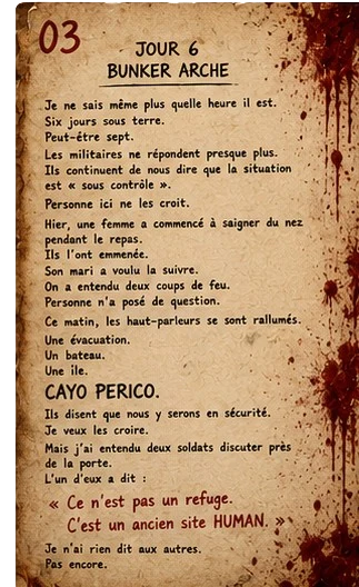Journal d’un survivant : Jour 6, bunker Arche