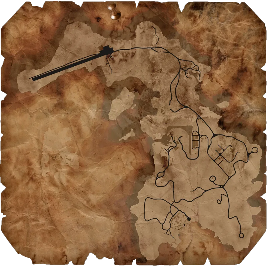 Carte sur parchemin de Cayo Perico